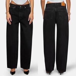 EB Denim Dario Extra Baggy Jeans Magica Black Size 26 100% Cotton